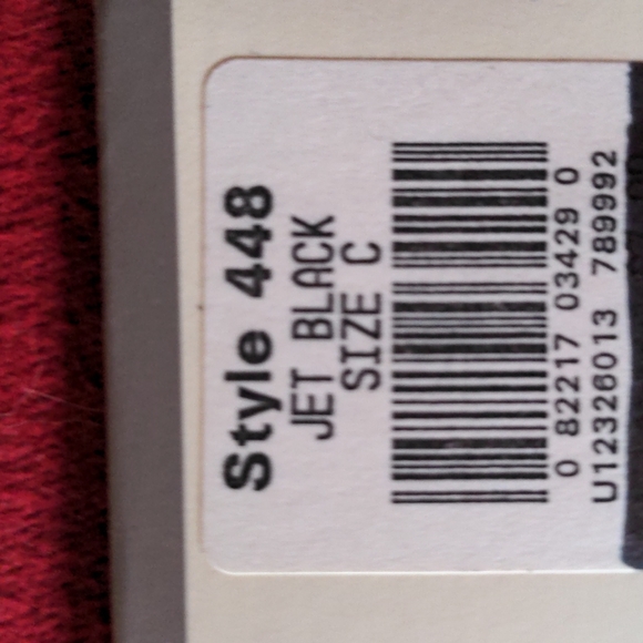 Round the Clock Vintage Jet Black Sheer Romance Stockings - Picture 3 of 5